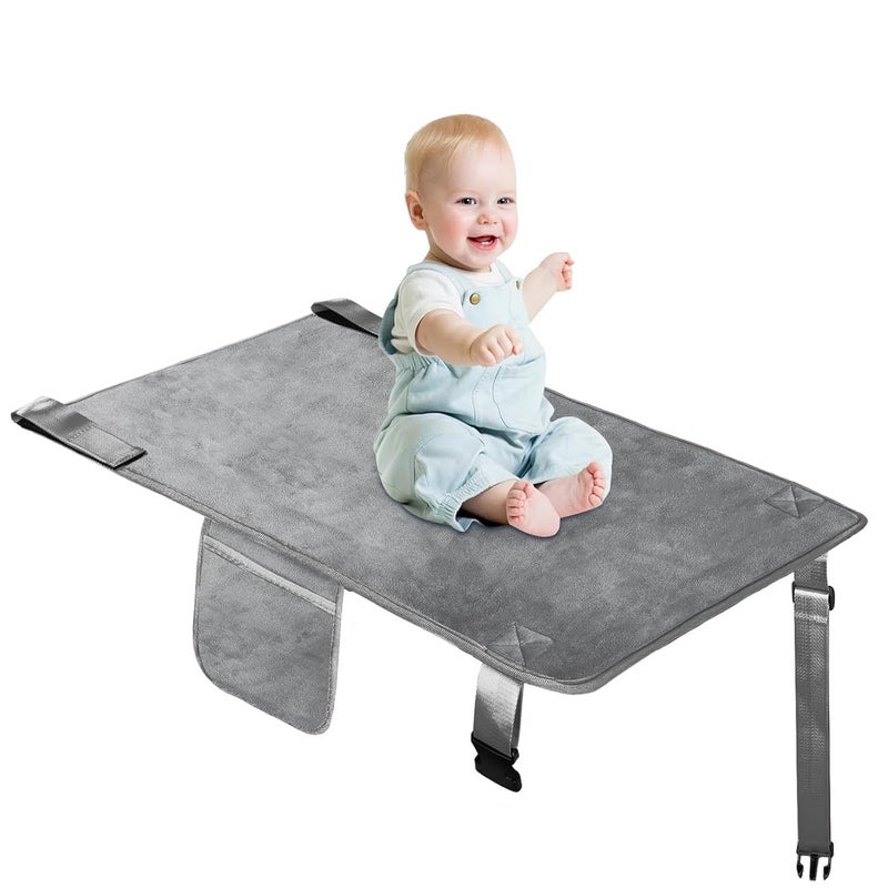 Toddler Airplane Bed, Travel Essentials for Kids, Light Gray